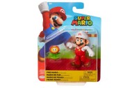 Super Mario 4" Figure - Fire Mario With Flower UK Sale