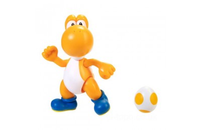 Super Mario 4" Figure - Orange Yoshi with Egg UK Sale