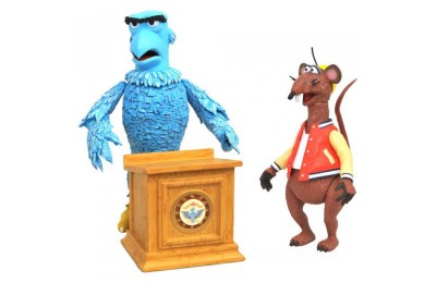 Diamond Select Muppets Deluxe Action Figure 2-Pack - Sam The Eagle & Rizzo The Rat UK Sale