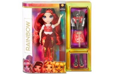Rainbow High Ruby Anderson – Red Fashion Doll with 2 clothes UK Sale