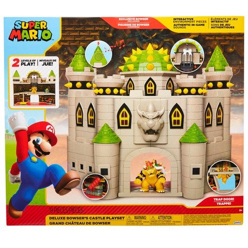 Super Mario Bowser's Castle Playset with 2.5" Figure British Sale