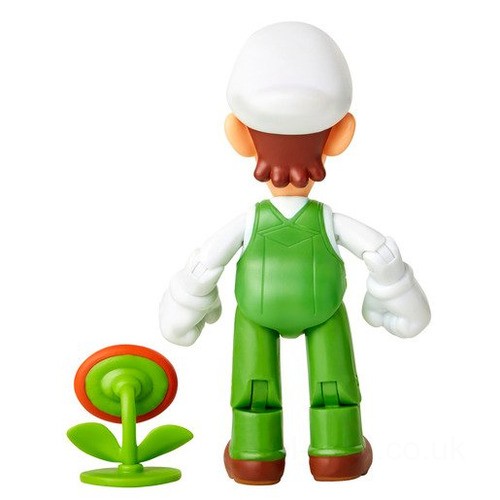 Super Mario 4" Figure - Fire Luigi With Fire Flower UK Sale