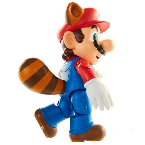 Super Mario 4" Figure - Raccoon Mario With Leaf UK Sale