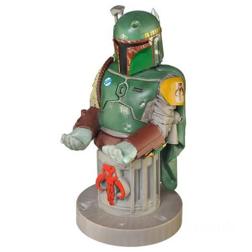 Star Wars Collectable Boba Fett 8 Inch Cable Guy Controller and Smartphone Stand UK Sale
