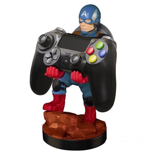 Marvel Gameverse Collectable Captain America 8 Inch Cable Guy Controller and Smartphone Stand UK Sale