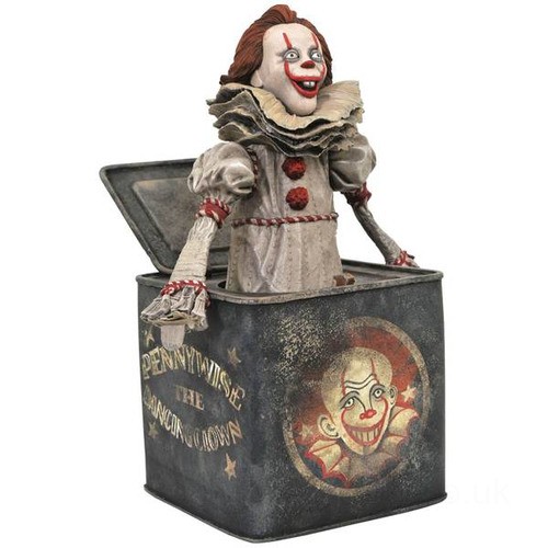 Diamond Select Movie Gallery PVC Figure - Pennywise In The Box UK Sale