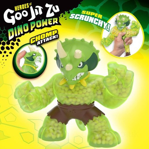 Heroes of Goo Jit Zu Dino Power Figure - Tri Tops The Triceratops UK Sale