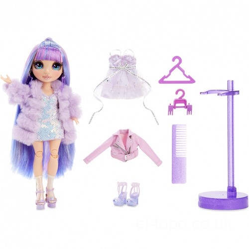 Rainbow High Violet Willow – Purple Fashion Doll with 2 Outfits UK Sale