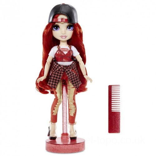 Rainbow High Ruby Anderson – Red Fashion Doll with 2 clothes UK Sale