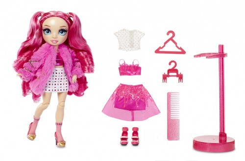 Rainbow High Stella Monroe – Fuchsia Fashion Doll with 2 Complete Mix & Match clothes and Accessories UK Sale